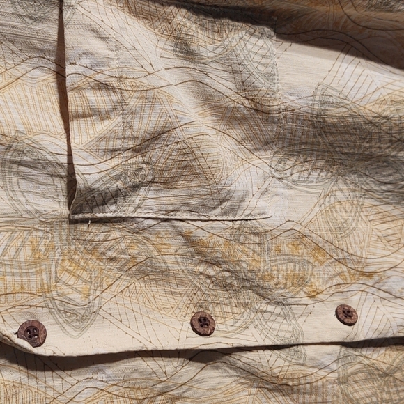 Tommy Bahama Green Hawaiian Floral Silk Shirt Sz L - Picture 4 of 10